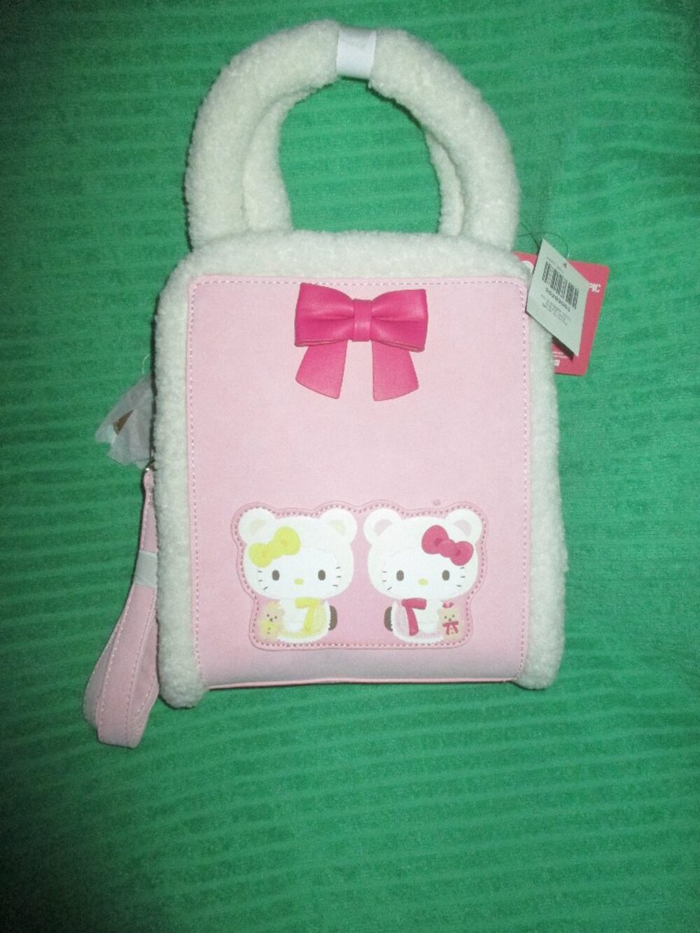 Sanrio Her Universe Hello Kitty & Mimmy Cozy Bear Crossbody Bag NEW WITH TAGS